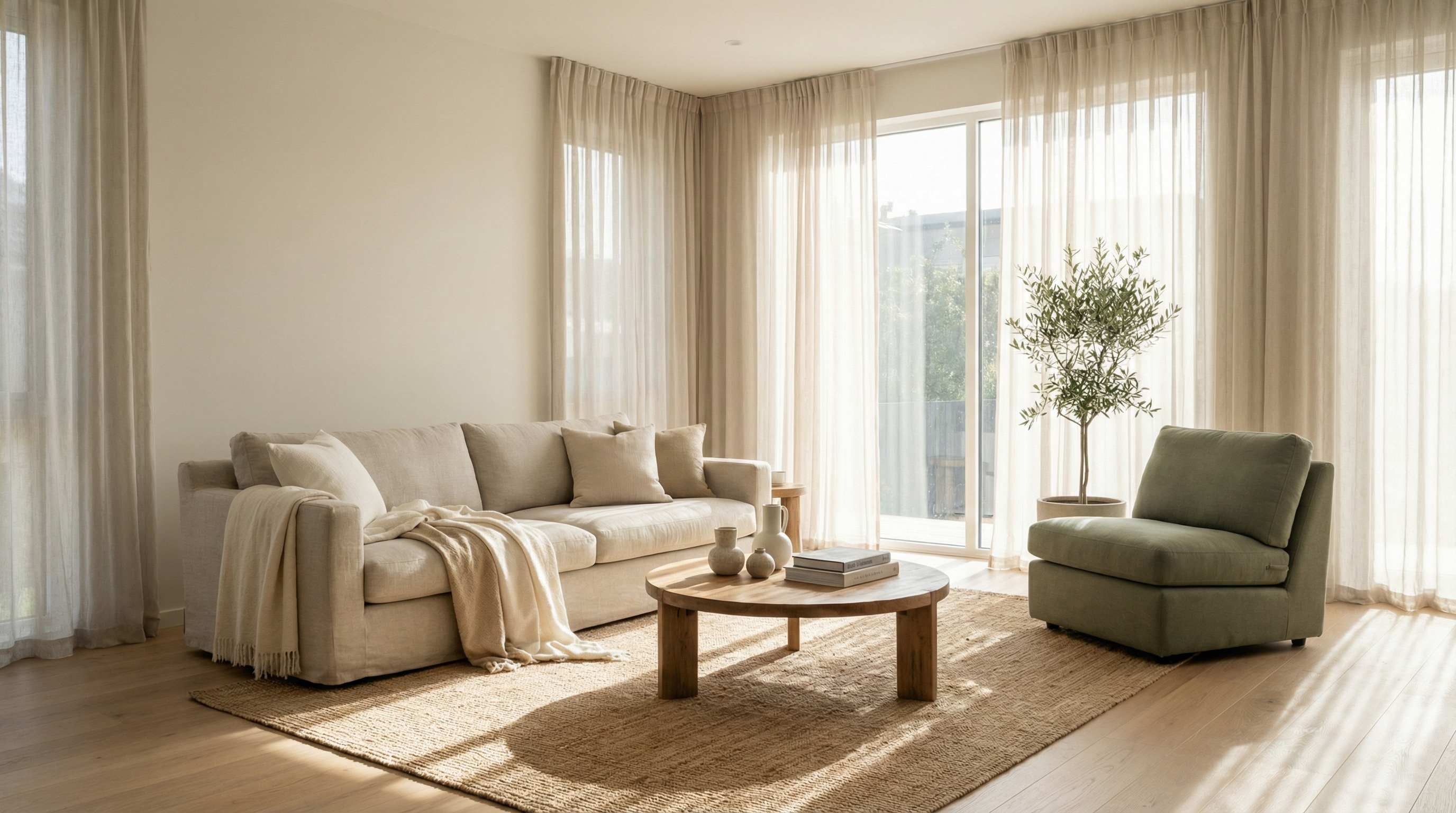 Modern minimalist living room